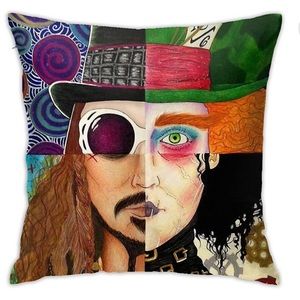 brand new Johnny Depp Character Collage Bedroom Throw Pillow